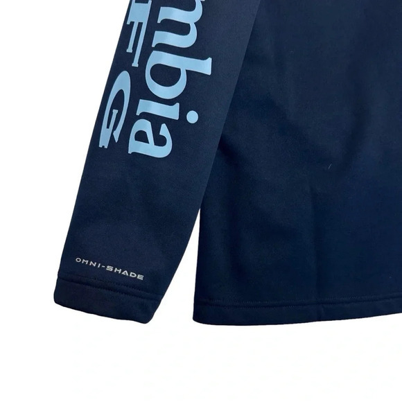 COLUMBIA Men's North Carolina Tar Heels Navy Quarter-Zip Pullover XXL - Picture 8 of 13